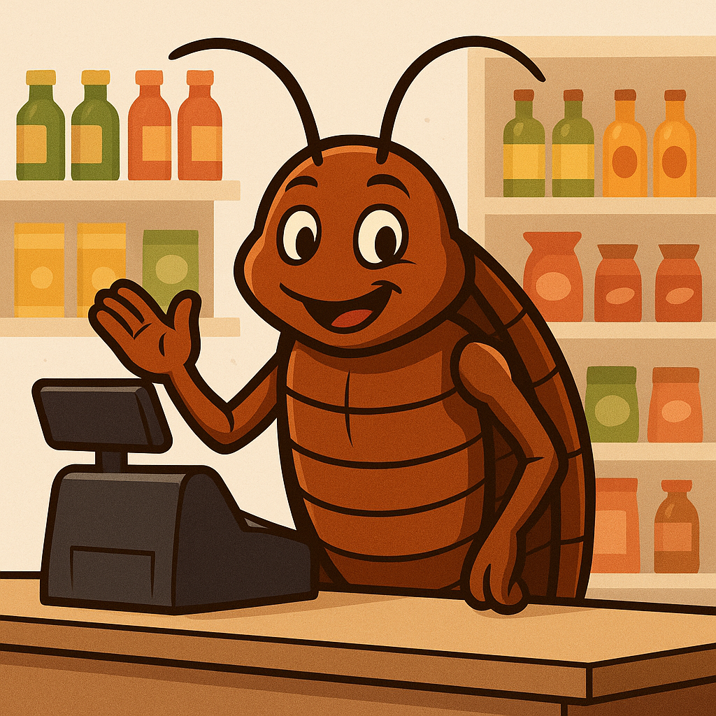 Control de cucarachas en almacén