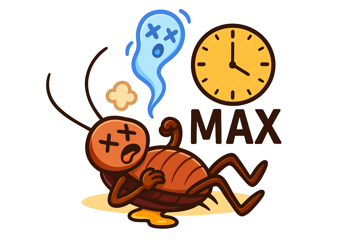 Ilustración de control de plagas